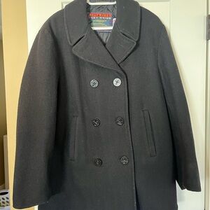 Vintage Black Pea Coat